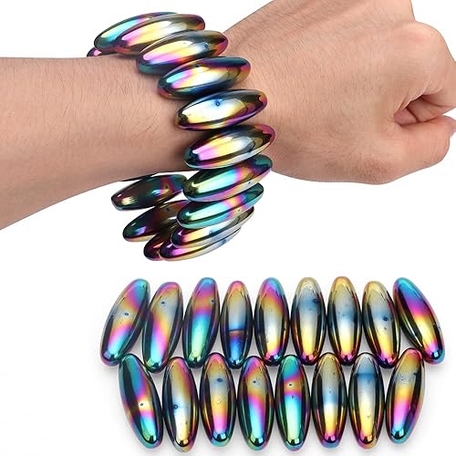 Magnetische Ringe Fidget Finger Schreibtisch Magnet Spielzeug Ring Rattleschlange Spielzeug Magische Ring Magnetkugeln Werkzeuge Stressabbau Magic Unzip Finger Spiel Finger Fidget Toy - Kaedas