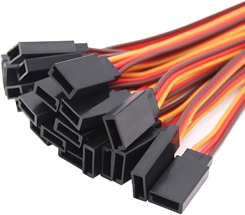 OliYin 20 stücke 22awg 60 Kerne Stecker auf Buchse 5,90 inch Blei Stecker Servo Verlängerungskabel Linie für RC Modellflugzeuge Gestrandet Futaba JR - Kaedas