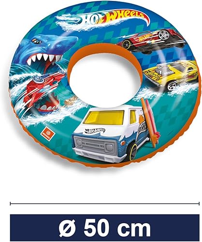 Mondo Toys - HOT WHEELS Swim Ring - Aufblasbarer Schwimmring - Schwimmring - ideal für Jungen / Mädchen - verwendbar im Schwimmbad / Meer - 16876 - Kaedas