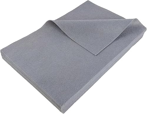 Jtnohx Filzstoff, Weiche Farbig Filz zum Basteln, 1,4mm dick Bastelfilz, 20x30cm Filzplatten für Heimwerker und Nähprojekte (Weiß) - Kaedas