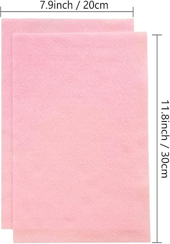Jtnohx Filzstoff, Weiche Farbig Filz zum Basteln, 1,4mm dick Bastelfilz, 20x30cm Filzplatten für Heimwerker und Nähprojekte (Weiß) - Kaedas