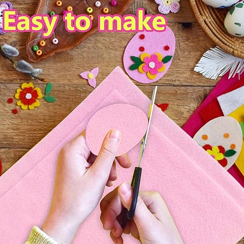 Jtnohx Filzstoff, Weiche Farbig Filz zum Basteln, 1,4mm dick Bastelfilz, 20x30cm Filzplatten für Heimwerker und Nähprojekte (Weiß) - Kaedas