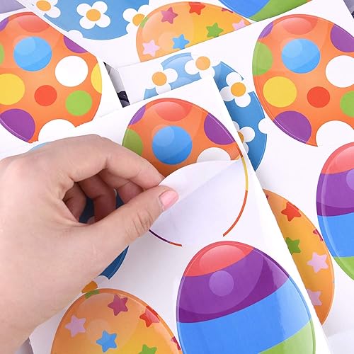 FEPITO Kinder Ostern Spiel, der Schwanz mit dem Kaninchen genagelt, mit 24 Nägeln in den Nagel Hase Eier für die Ostern Partei Ostereier verziert mit 24 Aufkleber, Osterei Jagd - Kaedas