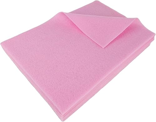 Jtnohx Filzstoff, Weiche Farbig Filz zum Basteln, 1,4mm dick Bastelfilz, 20x30cm Filzplatten für Heimwerker und Nähprojekte (Weiß) - Kaedas
