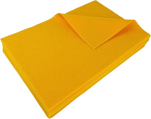 Jtnohx Filzstoff, Weiche Farbig Filz zum Basteln, 1,4mm dick Bastelfilz, 20x30cm Filzplatten für Heimwerker und Nähprojekte (Weiß) - Kaedas