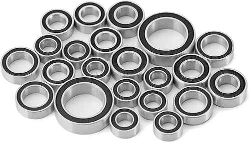INJORA Stahllager Kit 22PCS Kugellager für TRX4M 1/18 RC Crawler Upgrade Teile,Silber - Kaedas