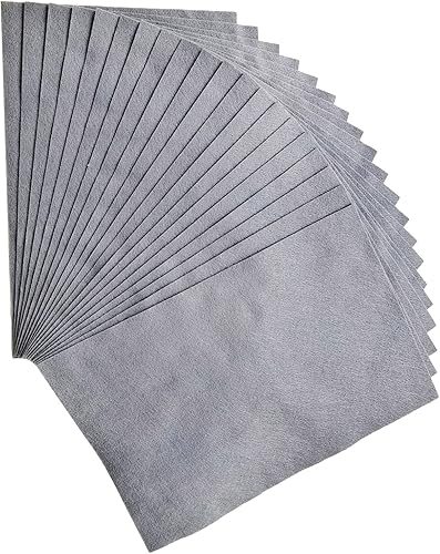 Jtnohx Filzstoff, Weiche Farbig Filz zum Basteln, 1,4mm dick Bastelfilz, 20x30cm Filzplatten für Heimwerker und Nähprojekte (Weiß) - Kaedas