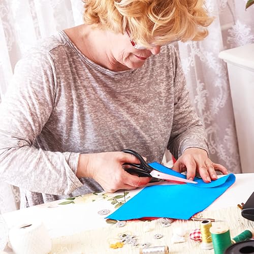 Jtnohx Filzstoff, Weiche Farbig Filz zum Basteln, 1,4mm dick Bastelfilz, 20x30cm Filzplatten für Heimwerker und Nähprojekte (Weiß) - Kaedas