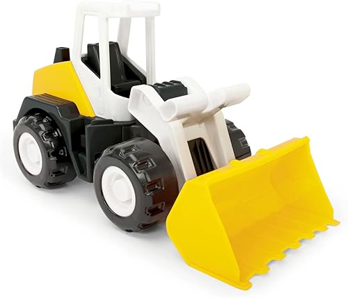Wader 35317 - Tech Truck LKW mit Kran, beweglichem Haken, drehbarem Aufsatz und stabilen Stahlachsen, ca. 26 x 11,5 x 32 cm groß, ab 12 Monaten, ideal als Geschenk für kreatives Spielen - Kaedas