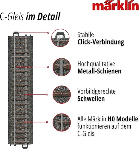 Märklin 24802 - Digitale C-Gleis-Ergänzungspackung D2, Spur H0 - Kaedas