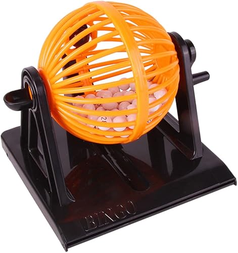 Rvtkak Bingo Spiel Set, Bingo-Bälle, Traditionelles Familien-Partyspiel Spiel, Inklusive Rundkäfig 90 Zahlenbälle 12 Karten Familienspiel, Bingo-Spiele Kinder, Weihnachten - Kaedas