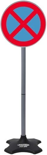 JAMARA 460293 - Traffic-Set-Grand B-5 Verkehrsschilder: 30 Zone, Rechtsabbieger, Einfahrtsverbot, absolutes Halteverbot, Achtung Baustelle, leichte Montage durch Zusammensteckbare Elemente - Kaedas