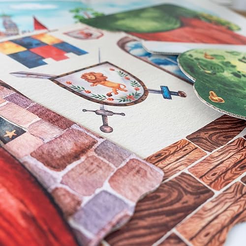 FOLDZILLA Puppentheater 0,75 x 0,70 x 1,25 m aus Pappe Theater Karton - Kasperletheater Märchen - Kaedas