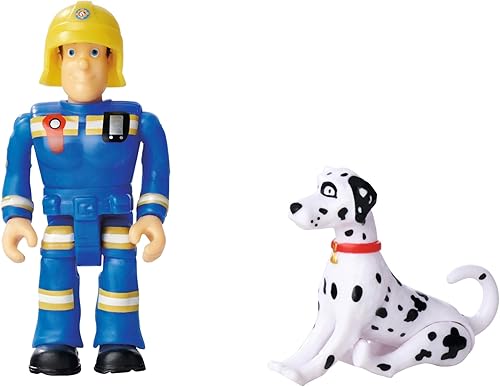 SIMBA 109252595 Feuerwehrmann Jupiter, Feuerwehrauto, Sam und Radar Figur, Leuchteffekte, Sirene, Drehleiter, Wasserpfeile, Plattform für Quad, 32cm, Zubehör, ab 3 Jahren, Rot - Kaedas