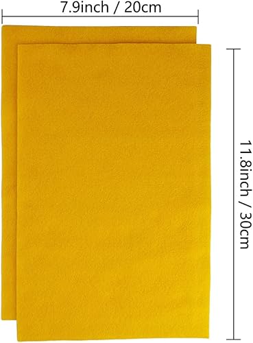 Jtnohx Filzstoff, Weiche Farbig Filz zum Basteln, 1,4mm dick Bastelfilz, 20x30cm Filzplatten für Heimwerker und Nähprojekte (Weiß) - Kaedas