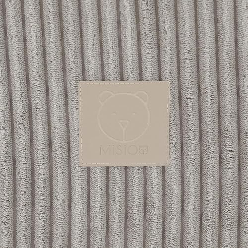 MISIOO Bällebad mit Schaumstoff-Füllung - 90x30cm - 200 Bälle für Bällebad - Hochwertige Bällebad Bälle für Kinder - Weiches und Sicheres Spielzeug - Waschbar - Kaedas