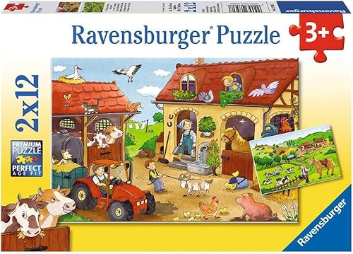 Ravensburger Kinderpuzzle - 07574 Polizei und Feuerwehr - Puzzle für Kinder ab 3 Jahren, mit 2x12 Teilen - Kaedas