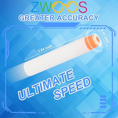 ZWOOS Darts Pfeile für Nerf 7,2 cm 200 StückRefill Darts Nachfüll Bullets Schaumstoff Darts s für Nerf N-Strike Elite Series Blasters Spielzeugpistole - Kaedas