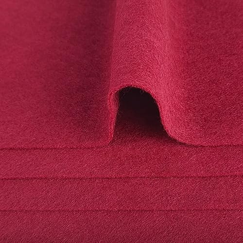 Jtnohx Filzstoff, Weiche Farbig Filz zum Basteln, 1,4mm dick Bastelfilz, 20x30cm Filzplatten für Heimwerker und Nähprojekte (Weiß) - Kaedas