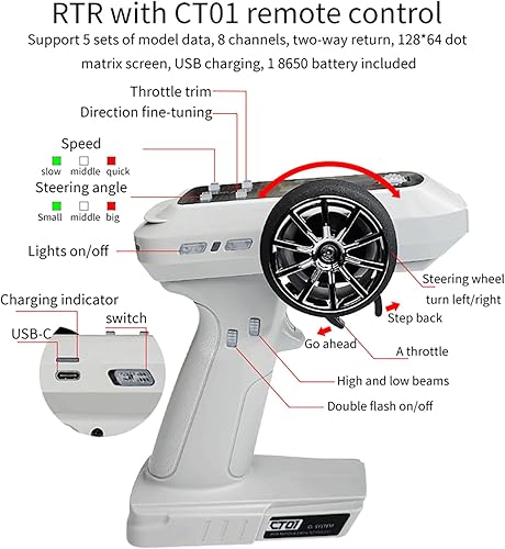 LDARC Mini RC Crawler 1:43 4WD All Terrain RC Rock Truck Ideal Für Raupenfahrzeug-Enthusiasten 2.4Ghz Maßstab Ferngesteuertes Auto Modell Kommt Mit DIY Weißer Karosserie (Wüstengelb) - Kaedas