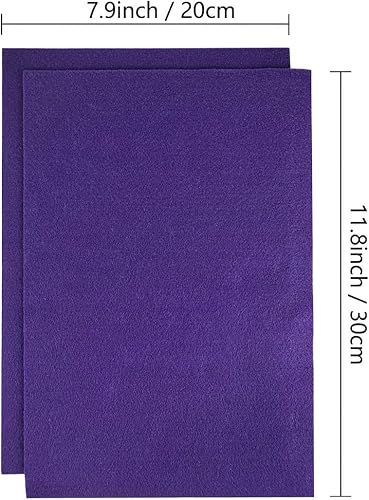 Jtnohx Filzstoff, Weiche Farbig Filz zum Basteln, 1,4mm dick Bastelfilz, 20x30cm Filzplatten für Heimwerker und Nähprojekte (Weiß) - Kaedas