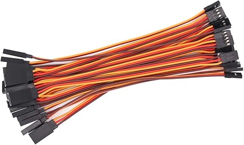 OliYin 20 stücke 22awg 60 Kerne Stecker auf Buchse 5,90 inch Blei Stecker Servo Verlängerungskabel Linie für RC Modellflugzeuge Gestrandet Futaba JR - Kaedas