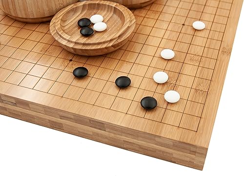 Hebsacker Verlag - Go-Set Bambus Deluxe (mit Yunzi-Steinen) - Kaedas