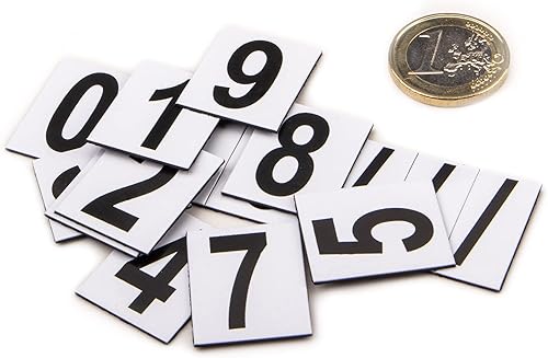 Magnetzahlen Set - 240 Zeichen (magnets4you) | große magnetische Zahlen, inkl. Sonderzeichen | für Schule, Whiteboard, Magnettafel - Kaedas
