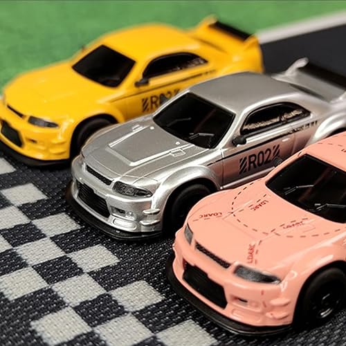 LDARC Mini RC Crawler 1:43 4WD All Terrain RC Rock Truck Ideal Für Raupenfahrzeug-Enthusiasten 2.4Ghz Maßstab Ferngesteuertes Auto Modell Kommt Mit DIY Weißer Karosserie (Wüstengelb) - Kaedas