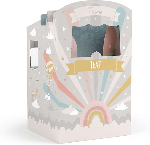 FOLDZILLA Puppentheater 0,75 x 0,70 x 1,25 m aus Pappe Theater Karton - Kasperletheater Märchen - Kaedas