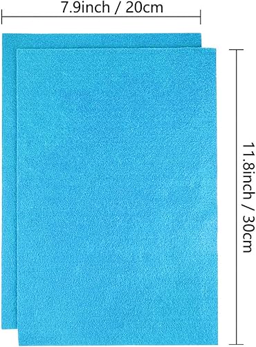 Jtnohx Filzstoff, Weiche Farbig Filz zum Basteln, 1,4mm dick Bastelfilz, 20x30cm Filzplatten für Heimwerker und Nähprojekte (Weiß) - Kaedas