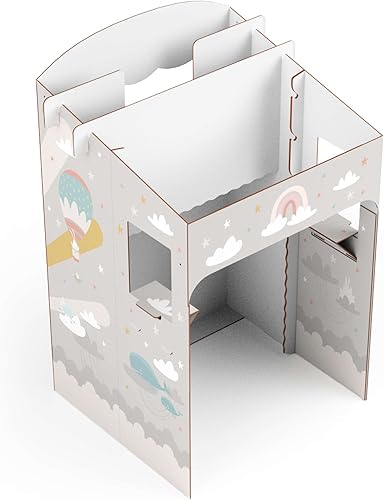 FOLDZILLA Puppentheater 0,75 x 0,70 x 1,25 m aus Pappe Theater Karton - Kasperletheater Märchen - Kaedas