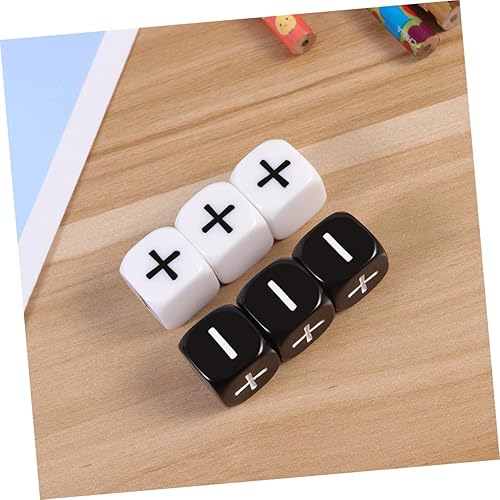 VICASKY 36 STK Großes Würfelspielzeug Sechsseitige Würfel Runde Eckwürfel Spielbrettwürfel Minus-pluszeichen-würfel Acryl Spielzeug Würfelspielzeug Für Kinder - Kaedas