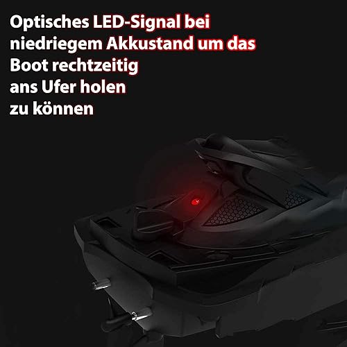 HIMOTO HSP RC ferngesteuertes Jet-Ski, Renn-Boot, Speedboot für Einsteiger und Fortgeschrittene, inklusive 2.4GHz Fernsteuerung, Akku und Ladekabel, Komplett-Set - Kaedas