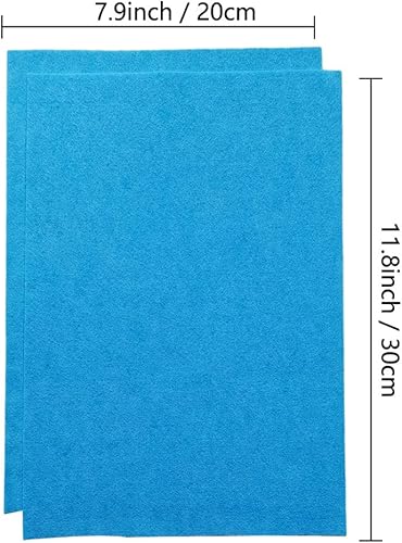Jtnohx Filzstoff, Weiche Farbig Filz zum Basteln, 1,4mm dick Bastelfilz, 20x30cm Filzplatten für Heimwerker und Nähprojekte (Weiß) - Kaedas