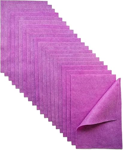 Jtnohx Filzstoff, Weiche Farbig Filz zum Basteln, 1,4mm dick Bastelfilz, 20x30cm Filzplatten für Heimwerker und Nähprojekte (Weiß) - Kaedas
