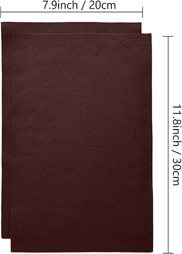 Jtnohx Filzstoff, Weiche Farbig Filz zum Basteln, 1,4mm dick Bastelfilz, 20x30cm Filzplatten für Heimwerker und Nähprojekte (Weiß) - Kaedas