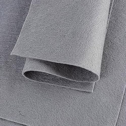 Jtnohx Filzstoff, Weiche Farbig Filz zum Basteln, 1,4mm dick Bastelfilz, 20x30cm Filzplatten für Heimwerker und Nähprojekte (Weiß) - Kaedas