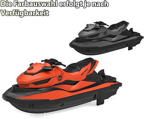 HIMOTO HSP RC ferngesteuertes Jet-Ski, Renn-Boot, Speedboot für Einsteiger und Fortgeschrittene, inklusive 2.4GHz Fernsteuerung, Akku und Ladekabel, Komplett-Set - Kaedas
