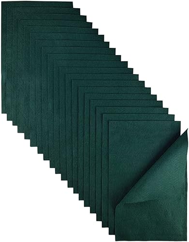 Jtnohx Filzstoff, Weiche Farbig Filz zum Basteln, 1,4mm dick Bastelfilz, 20x30cm Filzplatten für Heimwerker und Nähprojekte (Weiß) - Kaedas