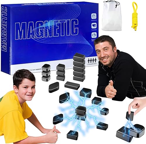 20 PCS Magnetisches Schachspiel,Tragbares magnetspiel Lustiges Tisch-Magnetspiel Partyzubehör für Familientreffen (9 Jahre und älter) - Kaedas