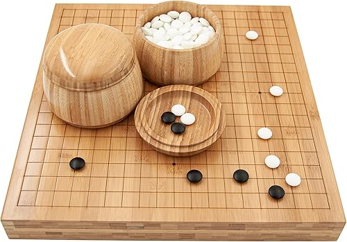 Hebsacker Verlag - Go-Set Bambus Deluxe (mit Yunzi-Steinen) - Kaedas