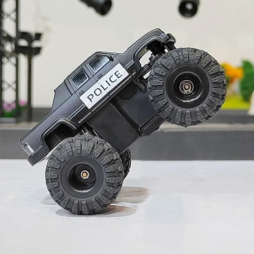 LDARC Mini RC Crawler 1:43 4WD All Terrain RC Rock Truck Ideal Für Raupenfahrzeug-Enthusiasten 2.4Ghz Maßstab Ferngesteuertes Auto Modell Kommt Mit DIY Weißer Karosserie (Wüstengelb) - Kaedas