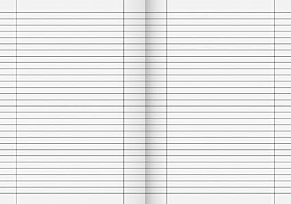 Brunnen 104492511 Schulheft (A4, 16 Blatt, liniert, mit Rand, Lineatur 25) 10 Stück - Kaedas