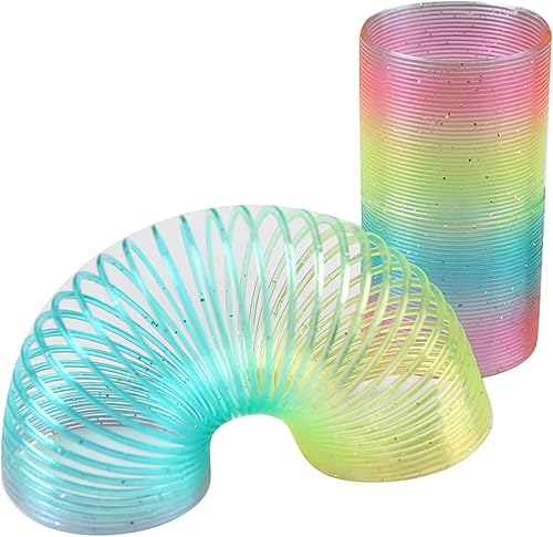 Beyond Dreams® 24 x Regenbogenspirale | Neon Farben Rainbow Spring Set | Geschenke Kinder Geburtstag | Magische Deko | Party Favors Mitgebsel Geschentüte Giveaways Mitbringsel Spielzeug - Kaedas