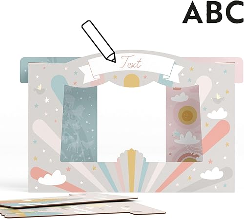 FOLDZILLA Puppentheater 0,75 x 0,70 x 1,25 m aus Pappe Theater Karton - Kasperletheater Märchen - Kaedas