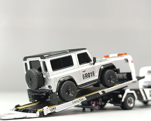 LDARC Mini RC Crawler 1:43 4WD All Terrain RC Rock Truck Ideal Für Raupenfahrzeug-Enthusiasten 2.4Ghz Maßstab Ferngesteuertes Auto Modell Kommt Mit DIY Weißer Karosserie (Wüstengelb) - Kaedas
