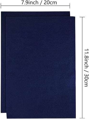 Jtnohx Filzstoff, Weiche Farbig Filz zum Basteln, 1,4mm dick Bastelfilz, 20x30cm Filzplatten für Heimwerker und Nähprojekte (Weiß) - Kaedas