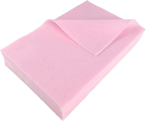 Jtnohx Filzstoff, Weiche Farbig Filz zum Basteln, 1,4mm dick Bastelfilz, 20x30cm Filzplatten für Heimwerker und Nähprojekte (Weiß) - Kaedas