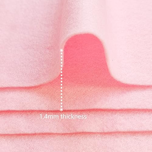 Jtnohx Filzstoff, Weiche Farbig Filz zum Basteln, 1,4mm dick Bastelfilz, 20x30cm Filzplatten für Heimwerker und Nähprojekte (Weiß) - Kaedas